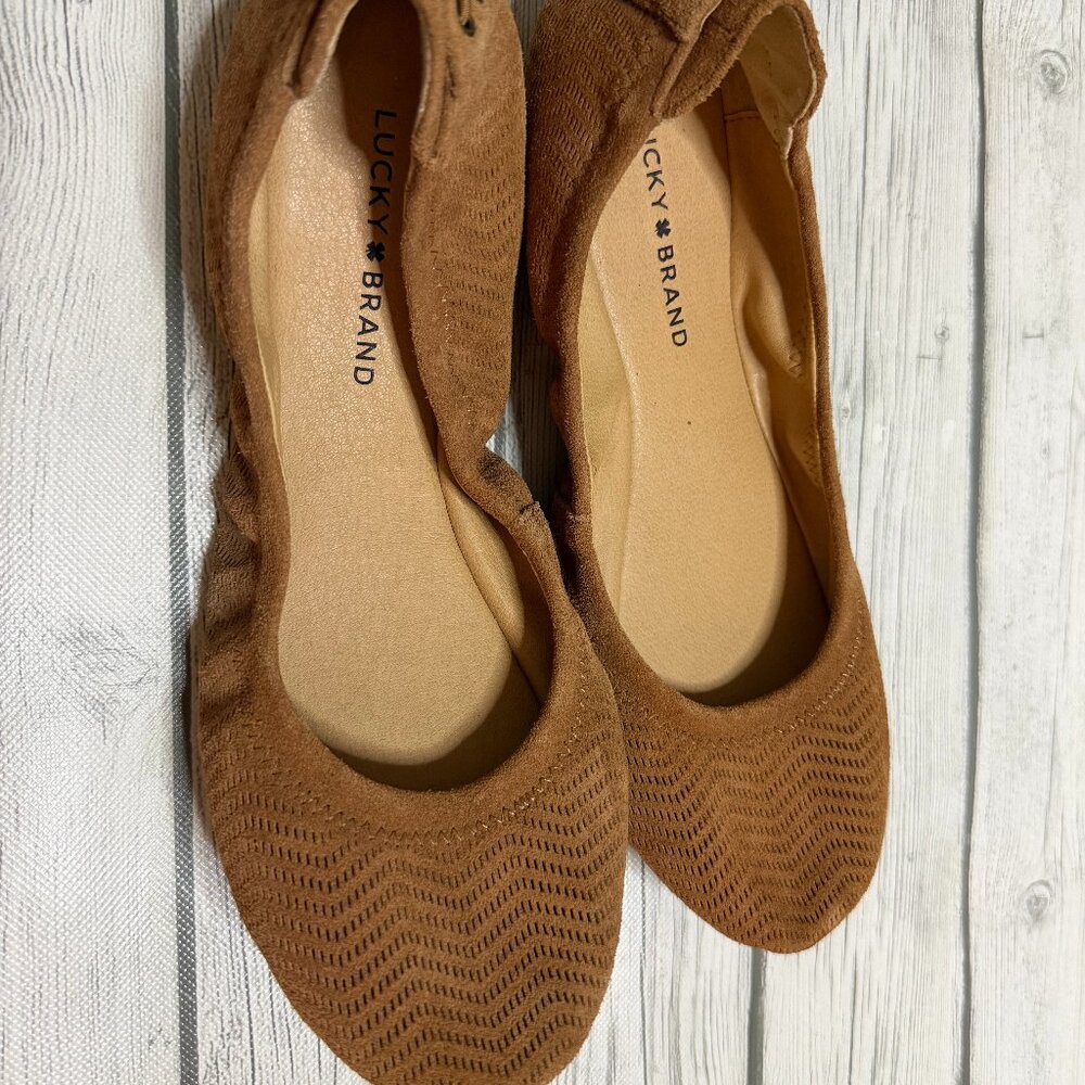 Womens Lucky Brand Size 10 Brown Shoes